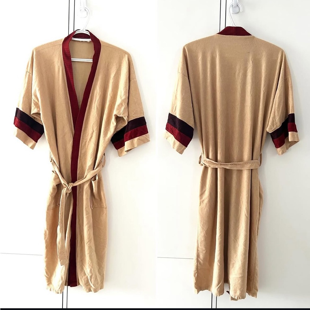 Vintage 70s soft polyester robe
